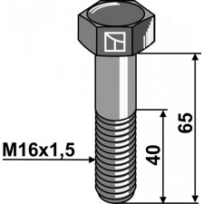 Boulon à tête hexagonale -  M16x1,5X65 - 12.9 - Rabe - 960D161565MA