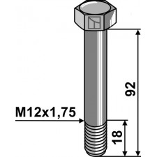 Boulon M12x1,75 - 12.9 - Dücker - 901012085