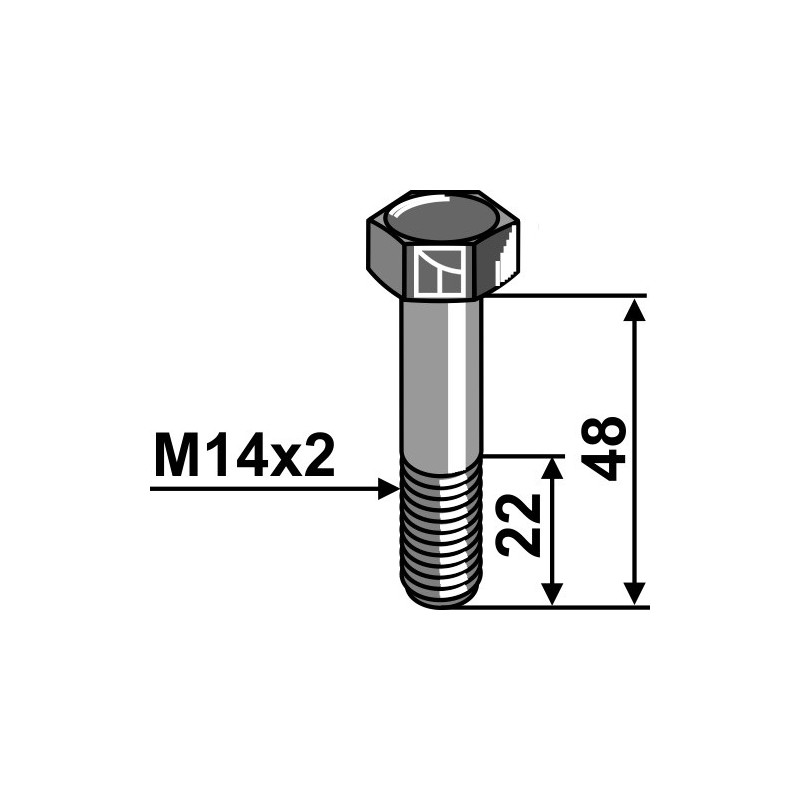 Boulon - M14x2 - Rousseau - 595208