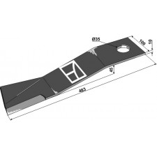 Couteau 483mm - Mc Connel - 1046008