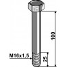 Boulon M16x1,5 x 100 - 10.9 - Dücker - 90101.16054 - 901016054