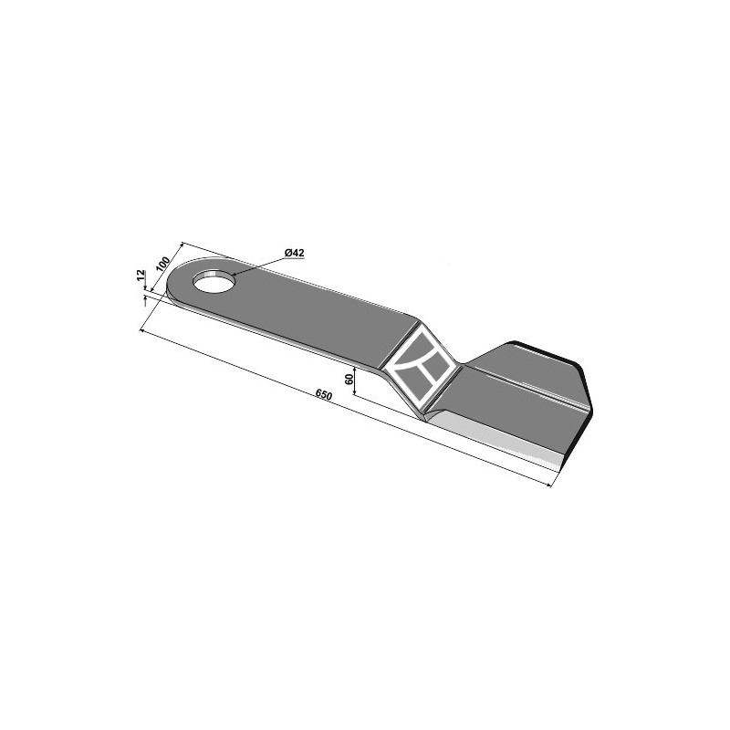 Couteau - modèle gauche - Sauerburger - 00041030266
