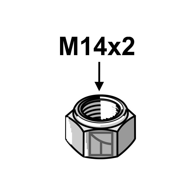 écrou frein - M14x2 - Rousseau - 4200607