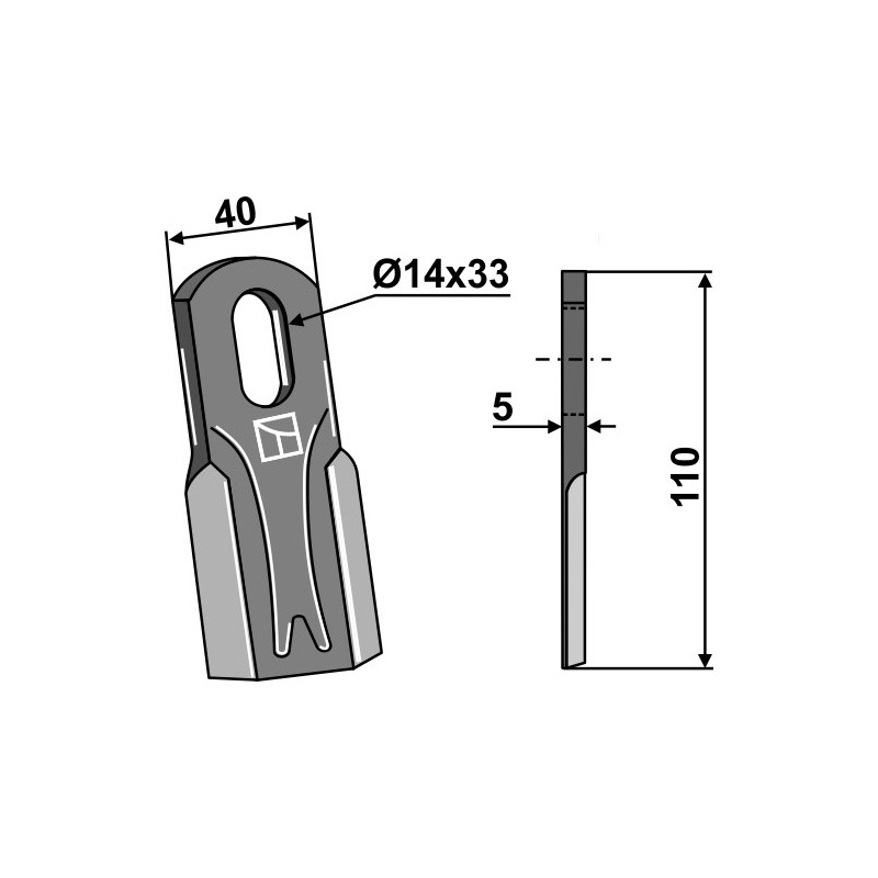 Couteau droit - AG012858