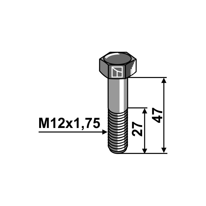 Boulon - M12x1,75 - 10.9