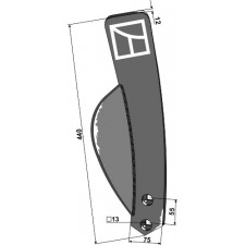Déflecteur lateral - droit - Farmet Duolent - 4005379