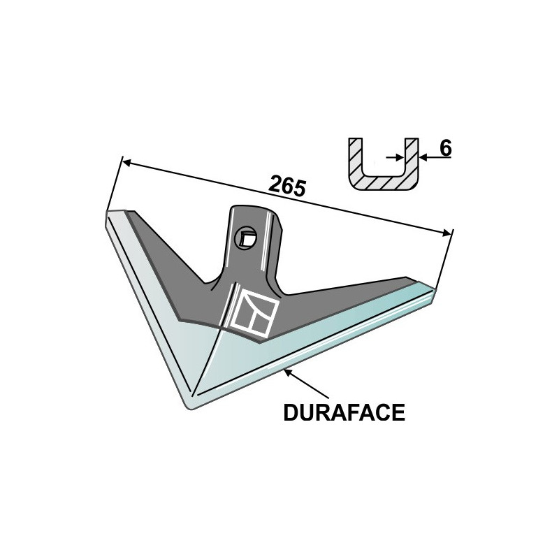 Soc triangulaire 265mm - Farmet Kompaktomat - 3000236