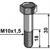 Boulon à tête hexagonale - M10x1,5 - 8.8 - Kemper - 57519