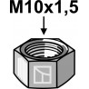 Écrou hexagonal - M10x1,5 - Kemper - 72050