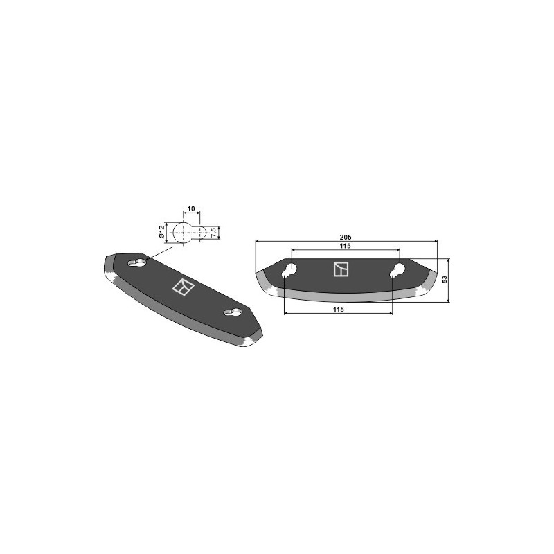 Couteau pour mélangeurs de fourrage - Storti - 16800061