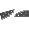 Couteau pour mélangeurs de fourrage - revêtement en métal dur - gauche - Sgariboldi - CL-04.008