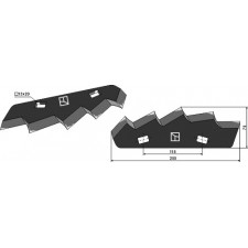 Couteau pour mélangeurs de fourrage - Kuhn - A5306460