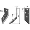 Couteau pour mélangeurs de fourrage, droit - Sgariboldi - CL07.001