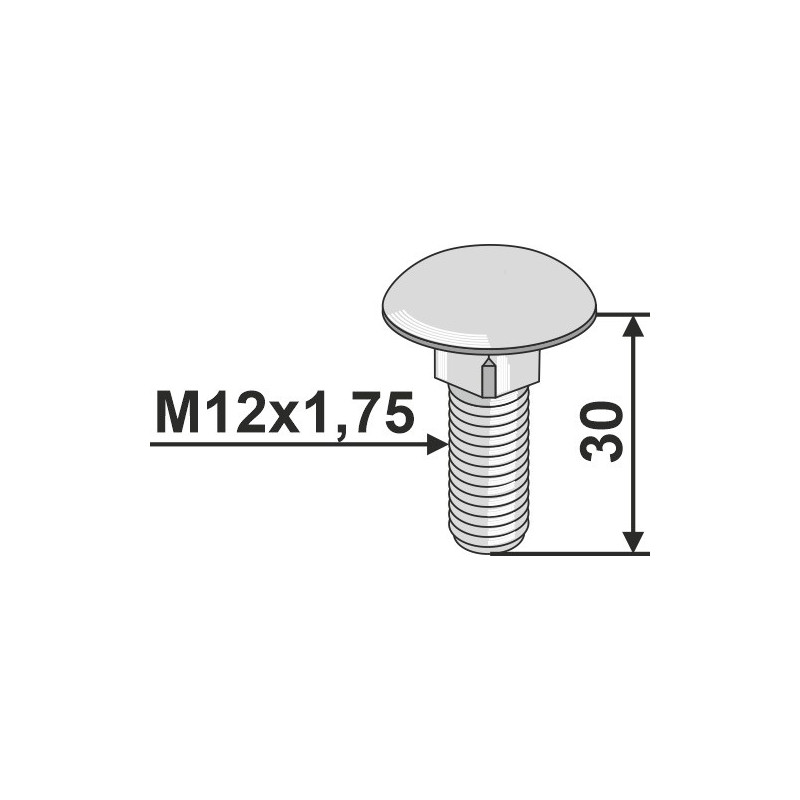 Boulon M12x1,75 - Lemken - 3011806