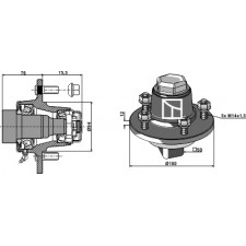 Moyeu de roue - Lemken - 5498893