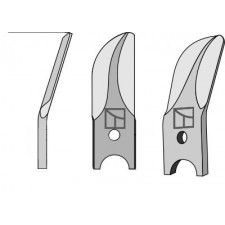 Couteau de herses à bêches rotatives 2 sections en acier au bore, droite - Doublet-Record - 99000 131