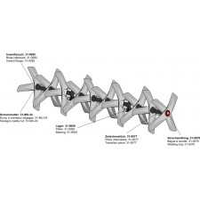 Herses à bêches rotatives traînées droite - 1550 - AG007264