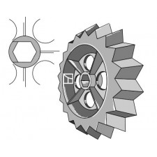 Roue dentée - Ø450mm - Rabe - 6809.01.02