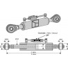 Barre de poussée hydraulique avec bornes à rotule - AG010298