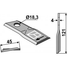 Couteau pour faucheuse - Claas - 104555.0
