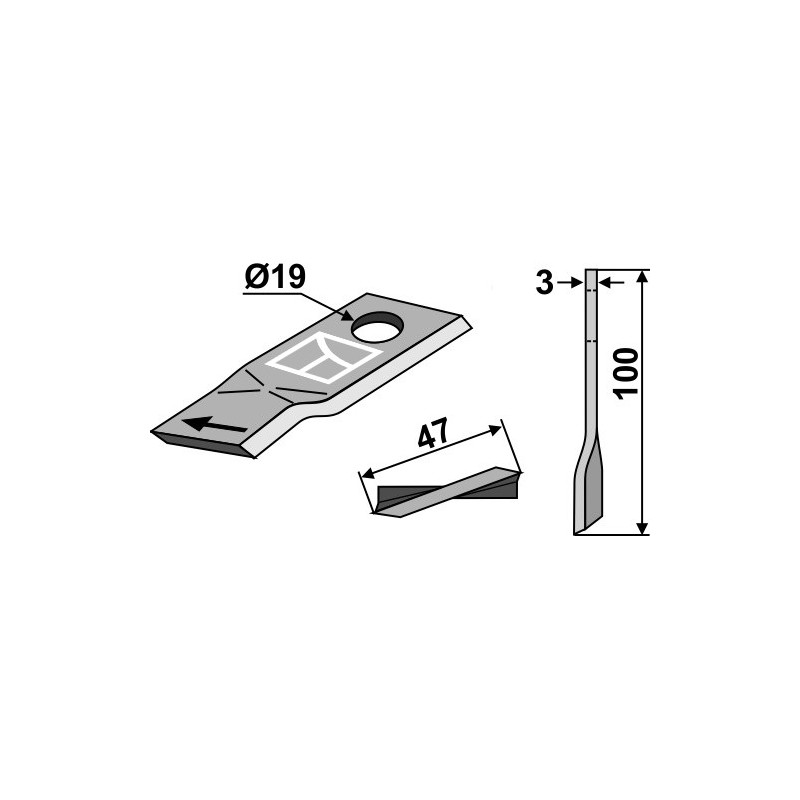 Couteau pour faucheuse - Niemeyer - 570414
