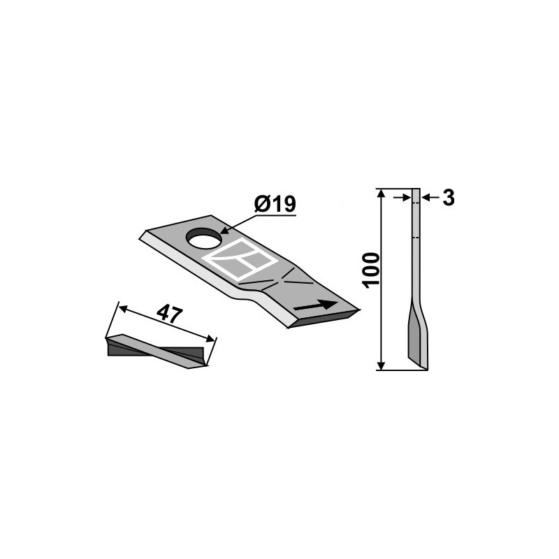 Couteau pour faucheuse - Niemeyer - 570413