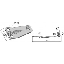 Support de couteaux rotatif - Claas - 921065.0