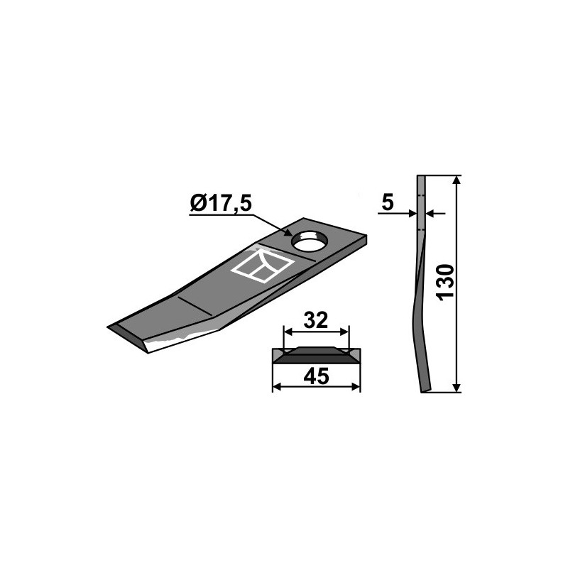 Couteau pour faucheuse - New Holland - 534.744