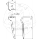 Dent pour herses rotatives, modèle gauche - Kverneland - MA46010151
