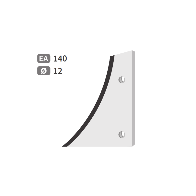 Etrave  droite pour charrue Kuhn carbure 619200