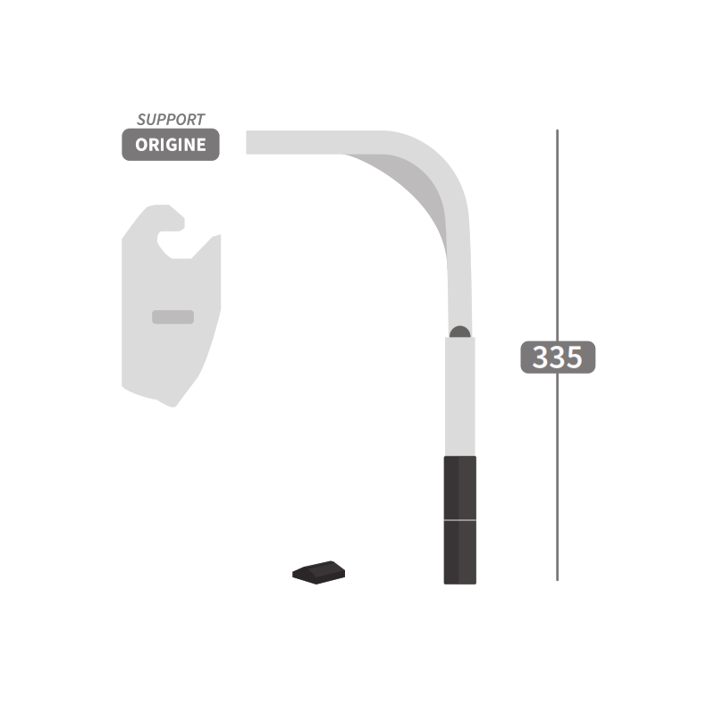 Dent pour herse rotative carbure Lemken Zirkon 10 (2 plaquettes) - modèle droit