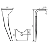 Dent pour herses rotatives, modèle droite - Amazone - 6574300
