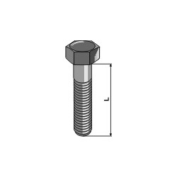 Boulon à tête hexagonale M10x1,5x45 931-8.8 sans écrou