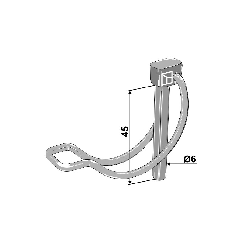 Goupille clip de tube - AG011439