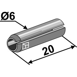 Goupille de serrage - Ø6x20