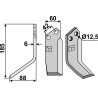 Lame de fraise rotative gauche - Pasquali - N.F. 592/598 - 500113