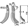 Lame de fraise rotative droite - Ommas - FS M/5