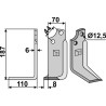 Lame de fraise rotative gauche - Maschio / Gaspardo - 19100422