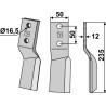 Dent rotative, modèle droit - Badalini - FM 6401