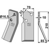 Dent rotative, modèle droit - AG000680