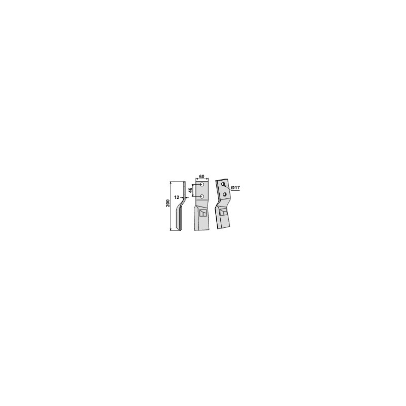 Dent rotative, modèle gauche - AG000509