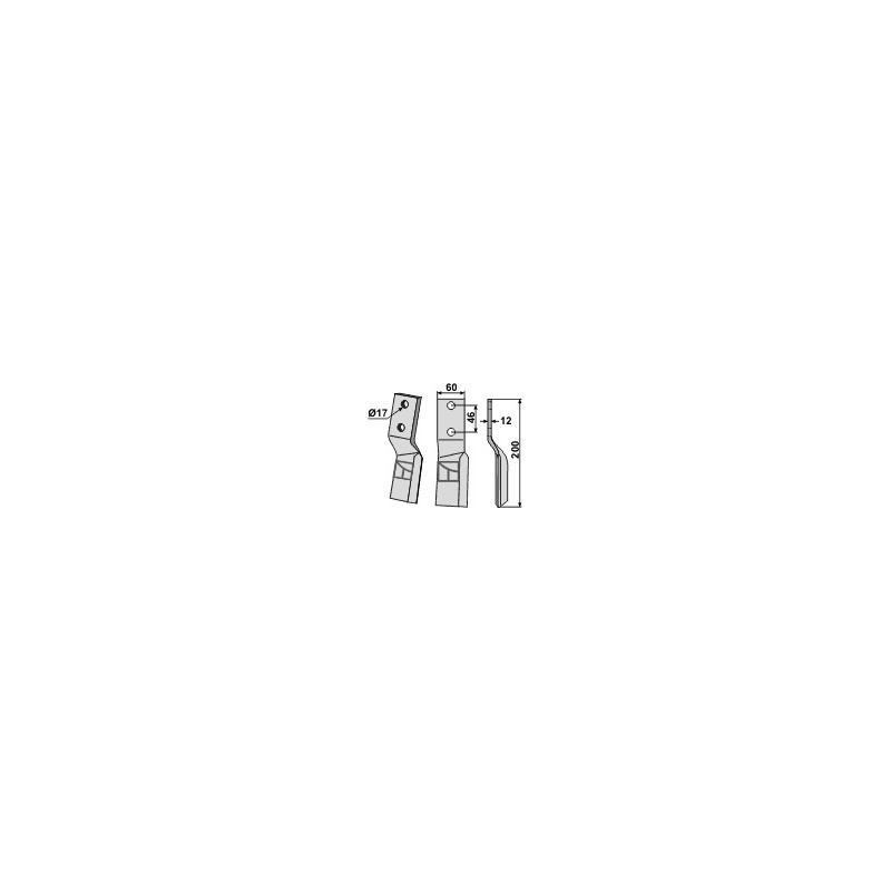 Dent rotative, modèle droit - AG000508