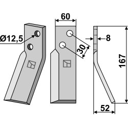 Dent rotative, modèle droit - Renter L.M.T. - RL