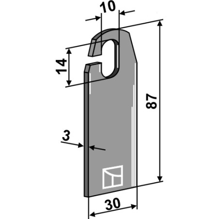 Couteau broyeur - Amazone - 8356000