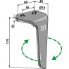 Dent pour herses rotatives, modèle droit - AG000102
