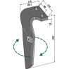 Dent pour herses rotatives, modèle droit - Rau - RG00058896