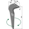 Dent pour herses rotatives, modèle droit - AG000169