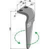 Dent pour herses rotatives, modèle gauche - Regent - EB8300014