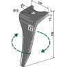 Dent pour herse rotative, modèle droit - Amazone - 976749