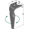 Dent pour herses rotatives, modèle droit - Kuhn - K2500100